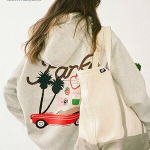 PARKE Los Angeles Graphic Hoodie GRAY SZ S/M